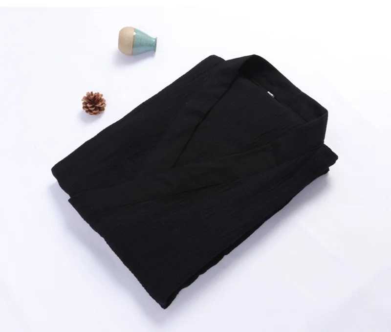 Traditional Chinese soft robe loose fitting womens or mens sleepwear kimono long bathroom cotton dress Spwear retro ethnic monk clothing W241023