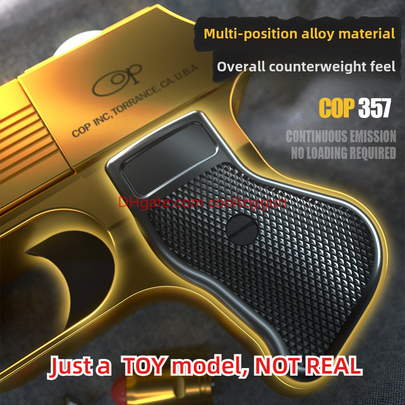 COP 357 Pistol Soft Bullet Shell Ejected Toy Guns Continuous Shooting Blaster Mini Pistola Gun For Adult Boys Birthday Gifts