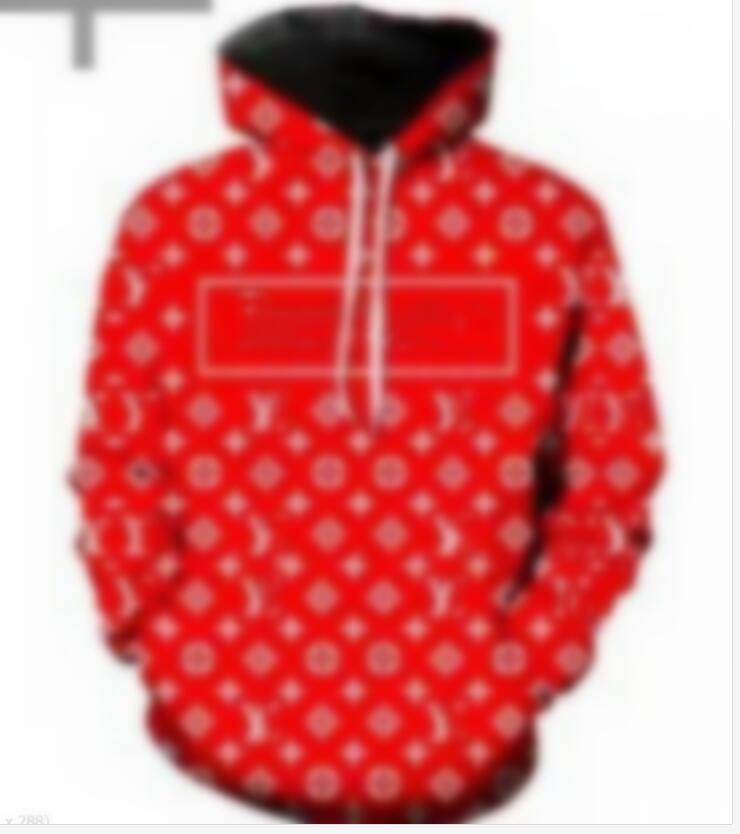 men hoodie 3D new Pullover full Designer Hoodies Sweatshirt Red tops Luxury Loose Hooded Women Hoodies Couple Clothes plus size