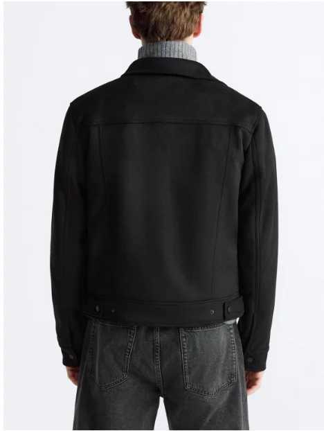 Spring and autumn European style mens jacket Suede solid color lapel fully matched casual jacket size XL X241023