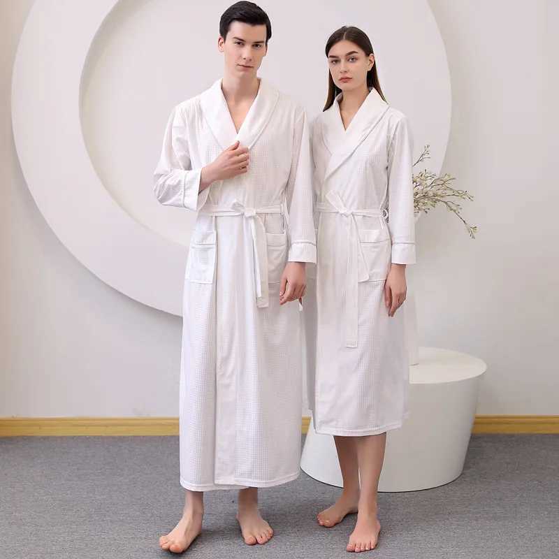 Mens pajamas Wfle Bathrobe long Sve Spwear Bathrobe evening gown cardigan wool sweater dress womens home clothing pajamas Pj W241023