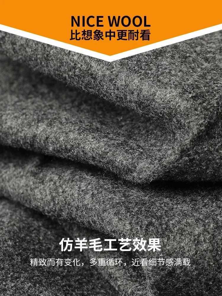 High Quality 2023 Autumn Winter New Mens Suit Pants Fashion Business Casual Woolen Suit Pants Straight Formal TrousersX241023