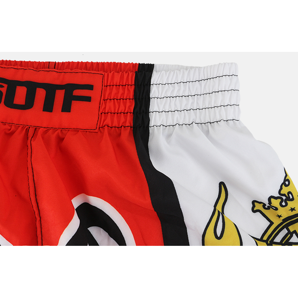 Mens and Womens Boxer Pants Printed MMA Shorts Taekwondo Fighting Shorts Muay Thai Shorts Clothing Free Fight Sanda Cheap
