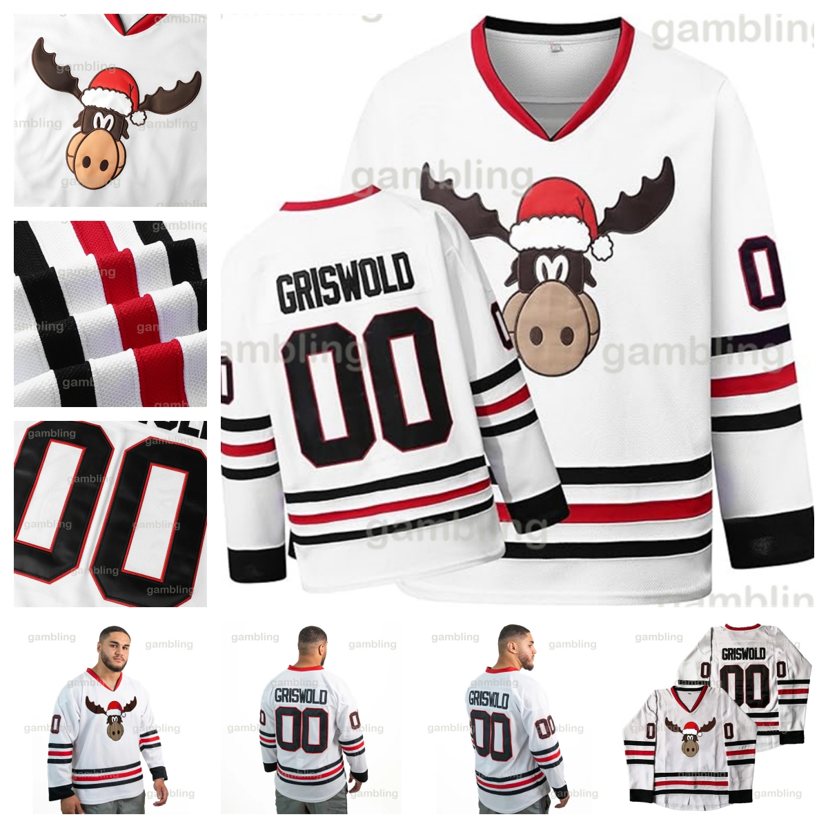 Customizable Christmas Vacation Hockey Jerseys Perfect Personalized Gift for All Ages