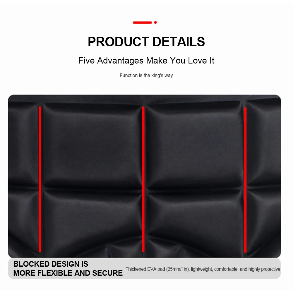 Unisex Thickened Hip Protector EVA Hip Protective Pads Anti-Fall Butt Protection Pad Adjustable for Skating Ski Snowboard 241023