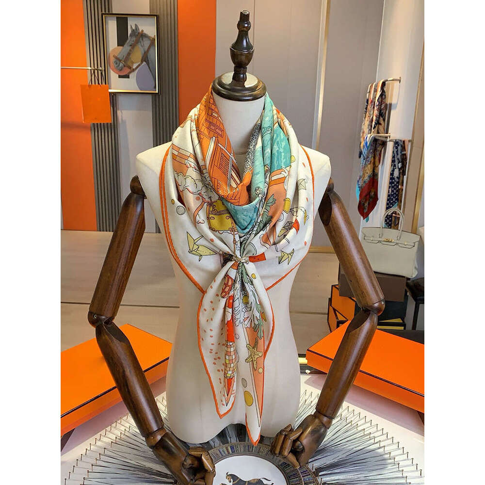 140Cm Women Tippet Poncho Square Designers Silk Hijabs Women's Scarf Shouler Cashmere Winter Pahsmina Headscarf go