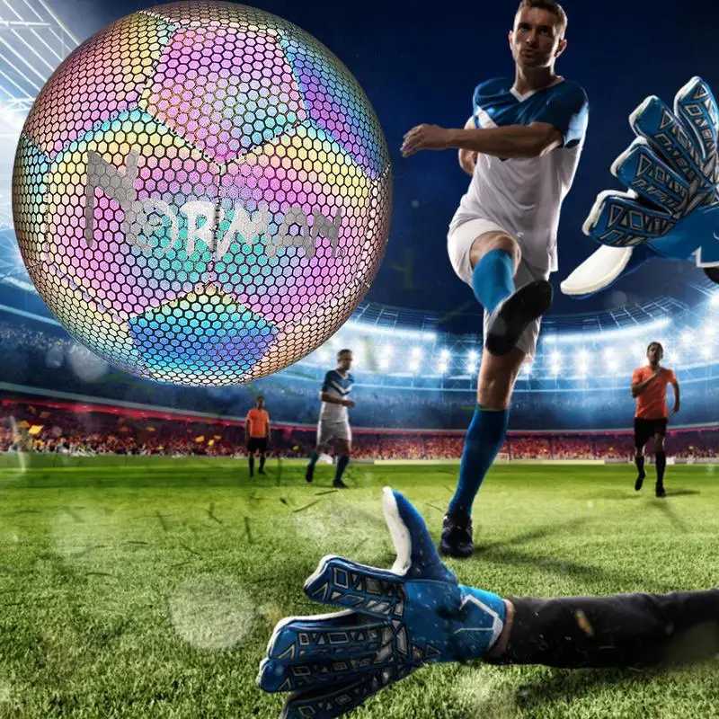 Night Time Soccer Ball Size 4/5 Luminous Night Rctive Football Bright-Glow Material Ball For Student Teenagers Outdoor TeamXJ241023