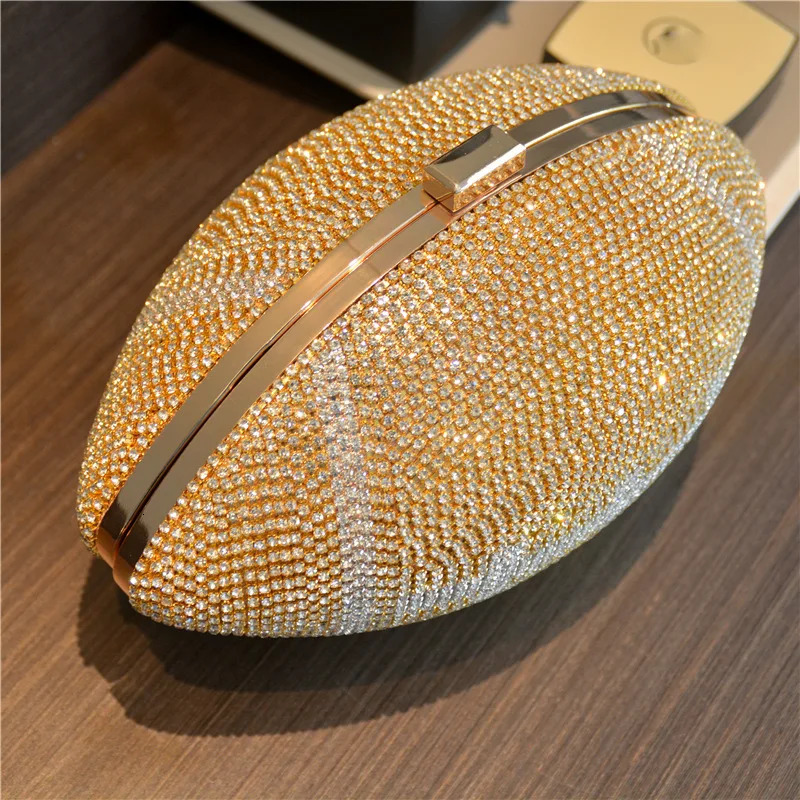3 Mixed for Night Walk Football Shaped Womens Bag Sparkg Dia Clutch Wallet 241023 4