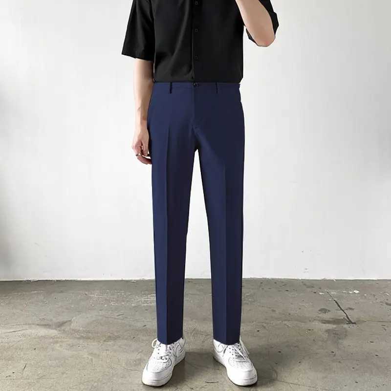 New Spring Autumn Men Korean Fashion Business Casual Slim Suit Pants High Quality Solid Formal Straight Trousers PantnesX241023