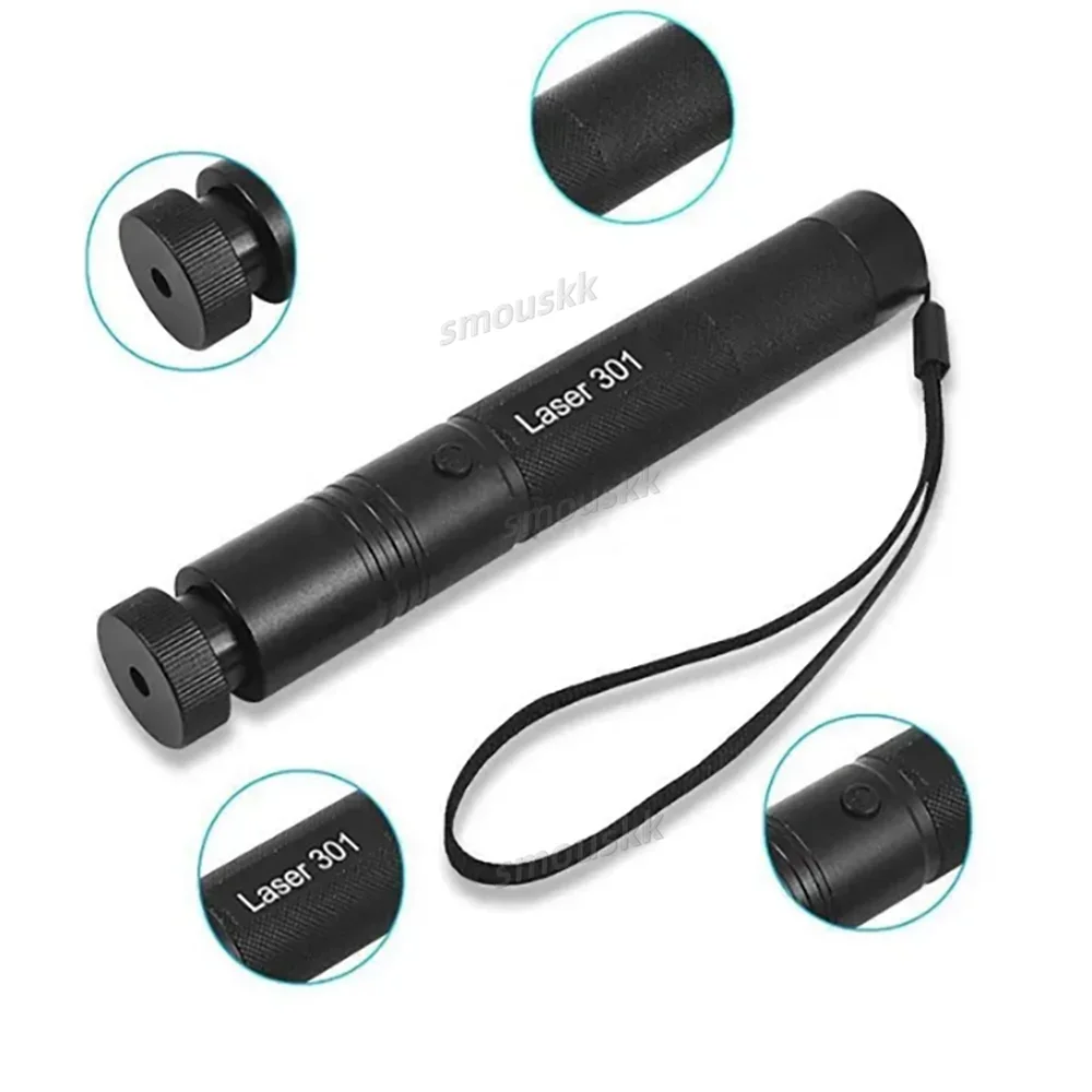 Hunting 532nm 5mw Green Laser Pointer Sight 301 Pointers High Powerful Adjustable Focus Red dot Lazer Torch Pen Projection with no Battery