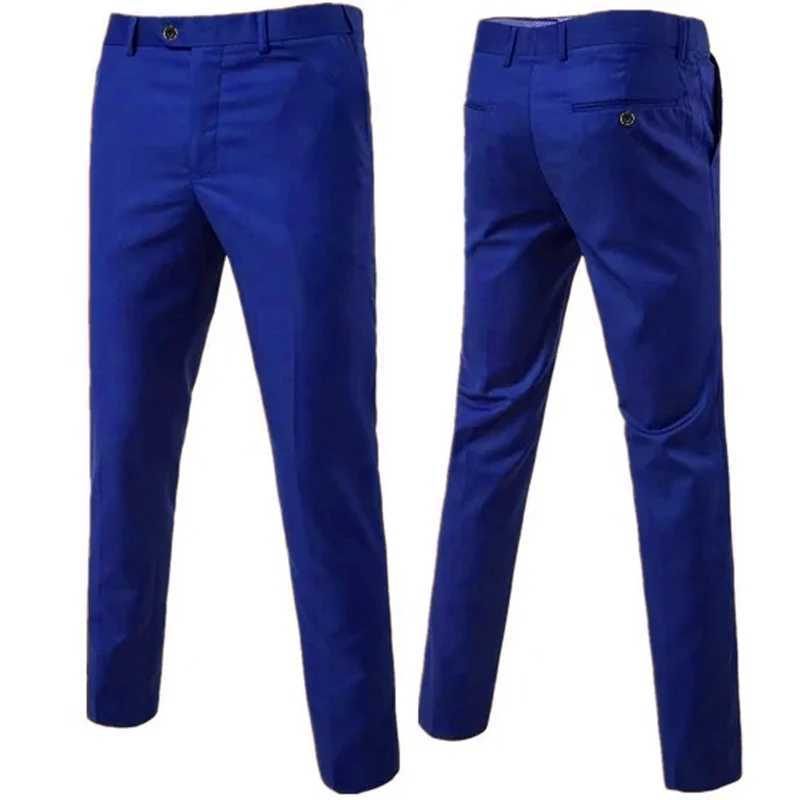 2023 Fashion New Mens Casual Boutique Business Suit Trousers / High Quality Slim Solid Color Dress PantsX241023