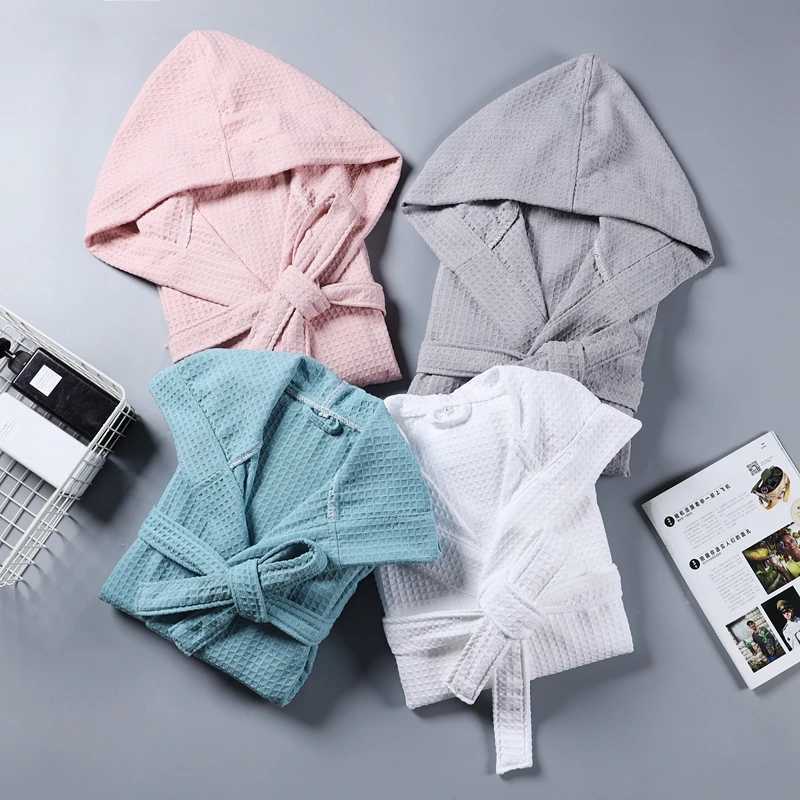 Luxury mens bathroom autumn winter knitted cotton long Sve Shl collar mens long robe Ele mens kimono V-neck long robe W241023