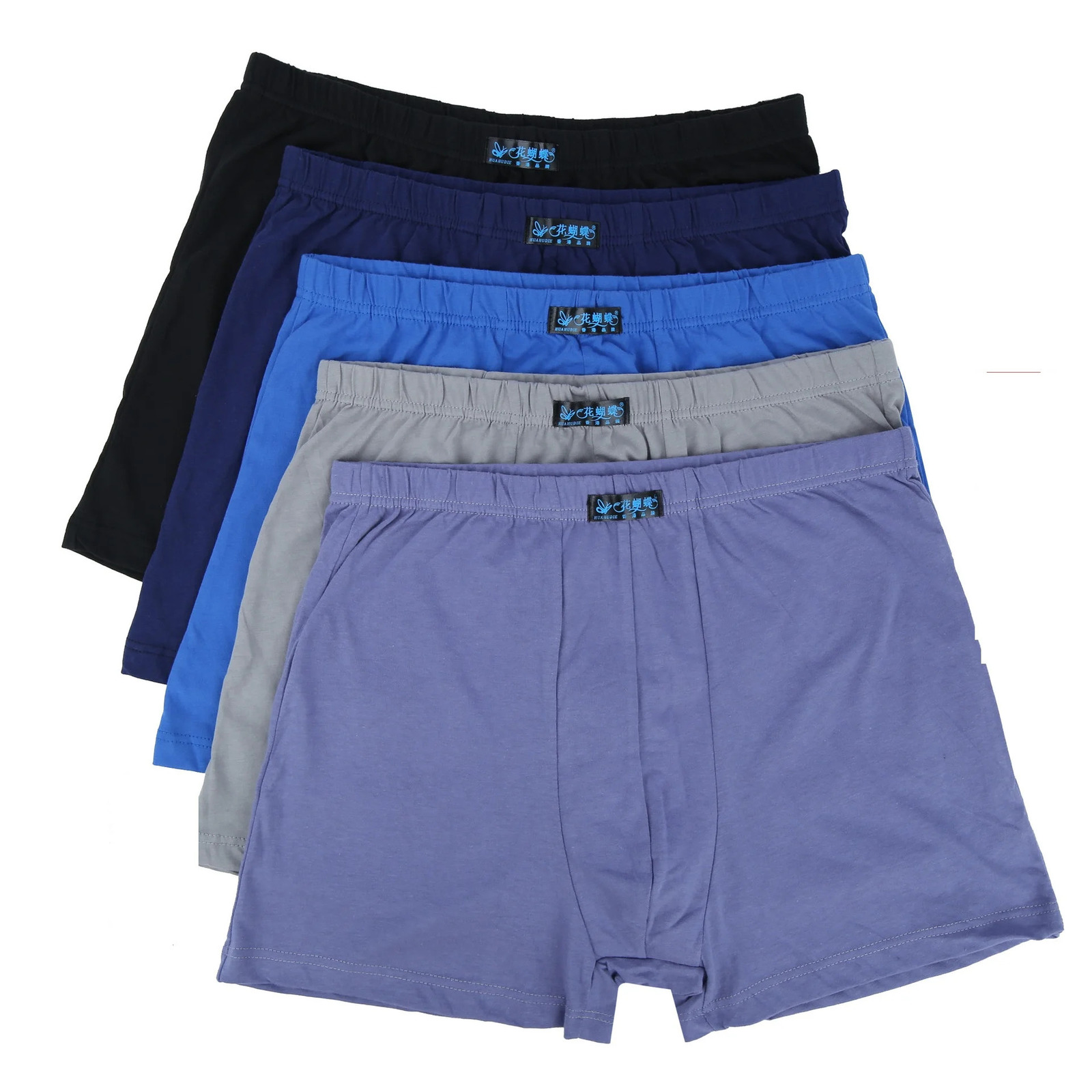 100% pure cotton 4-piece mens boxing underwear loose oversized mens boxing underwear 8XL 9XL 10XL 241023