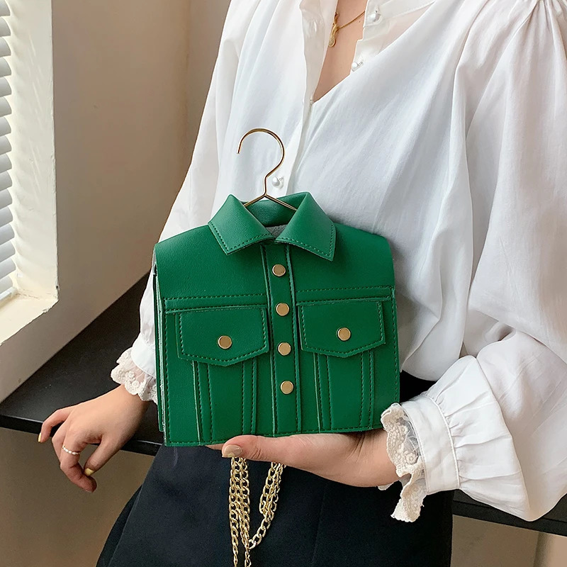 jacket shoulder bag womens high-quality PU cross body bag cute wallet and handbag er chain cross body bag 241023