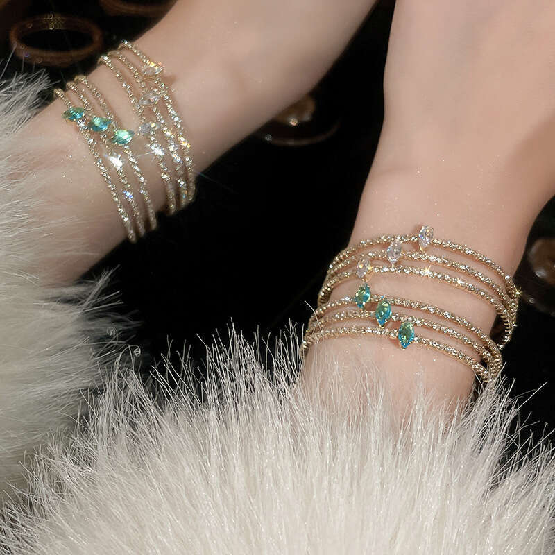 Sparkg Zircon Letter Bracelet: Unique Charm, Timeless Elegance 4