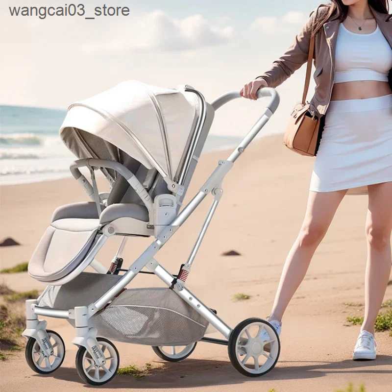 Strollers# Baby Stroller Safety Cart Carriage Lightweight Travel System Baby Pushchair Carriage L240910
