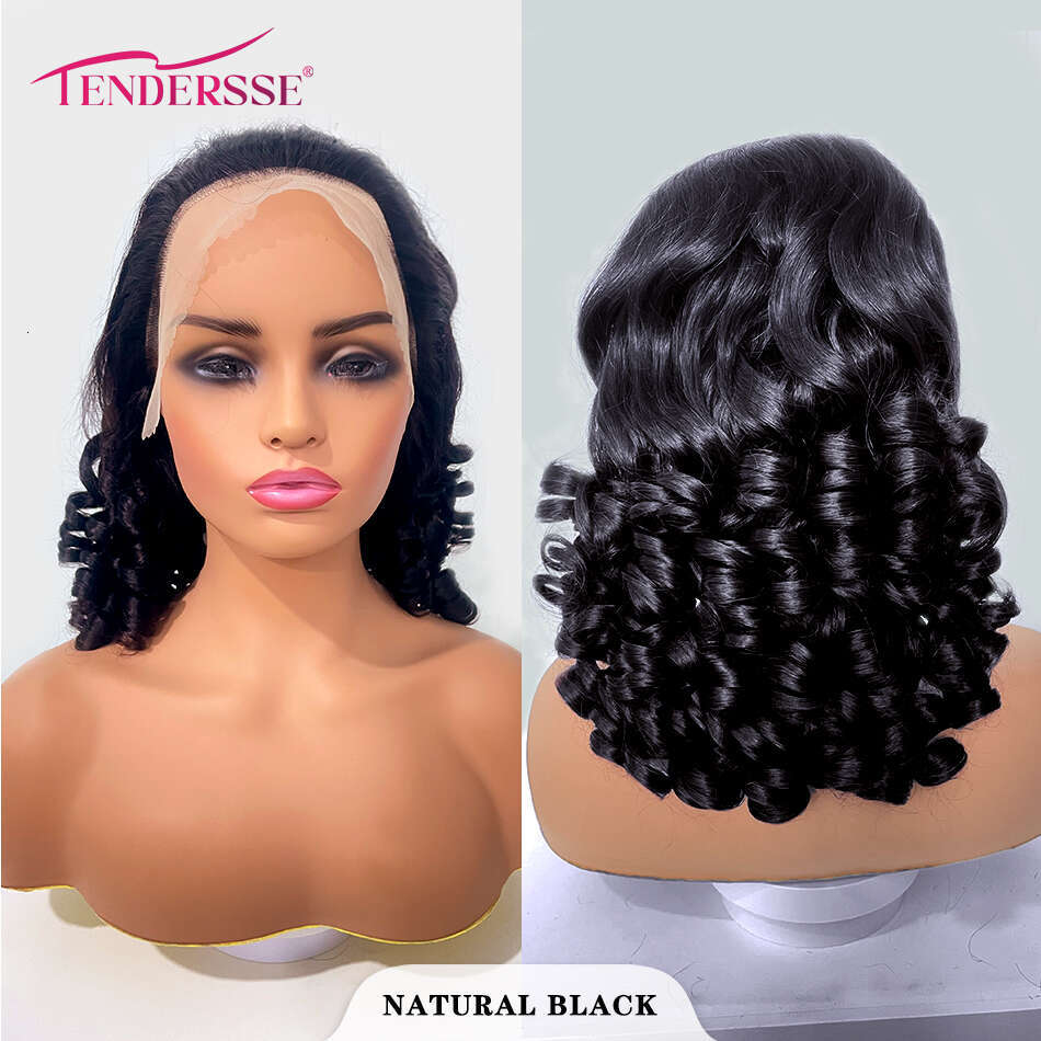 100% Vieamese Raw Hair Wigs 250 Density Ombre Double Drawn Bouncy Curly Loose Wave 13x4 HD Lace Front Glueless Wig Pre Plucked