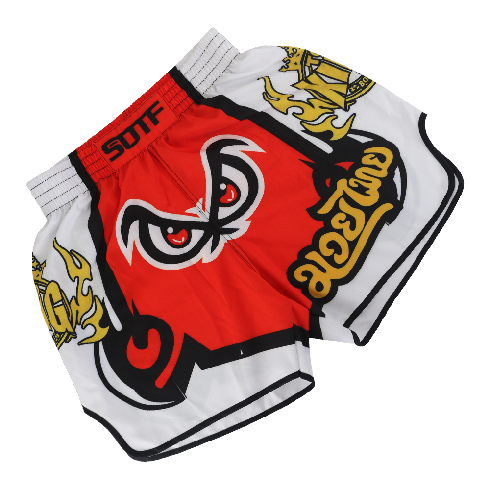 Mens and Womens Boxer Pants Printed MMA Shorts Taekwondo Fighting Shorts Muay Thai Shorts Clothing Free Fight Sanda Cheap