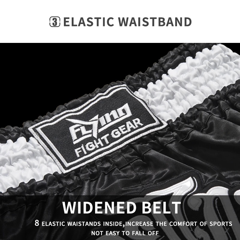 Muay Thai Boxing Shorts for Mens Womens Kids Teenagers Kickboxing Fighting MMA Trunks Sanda Grappling Bjj Sports Short Pants