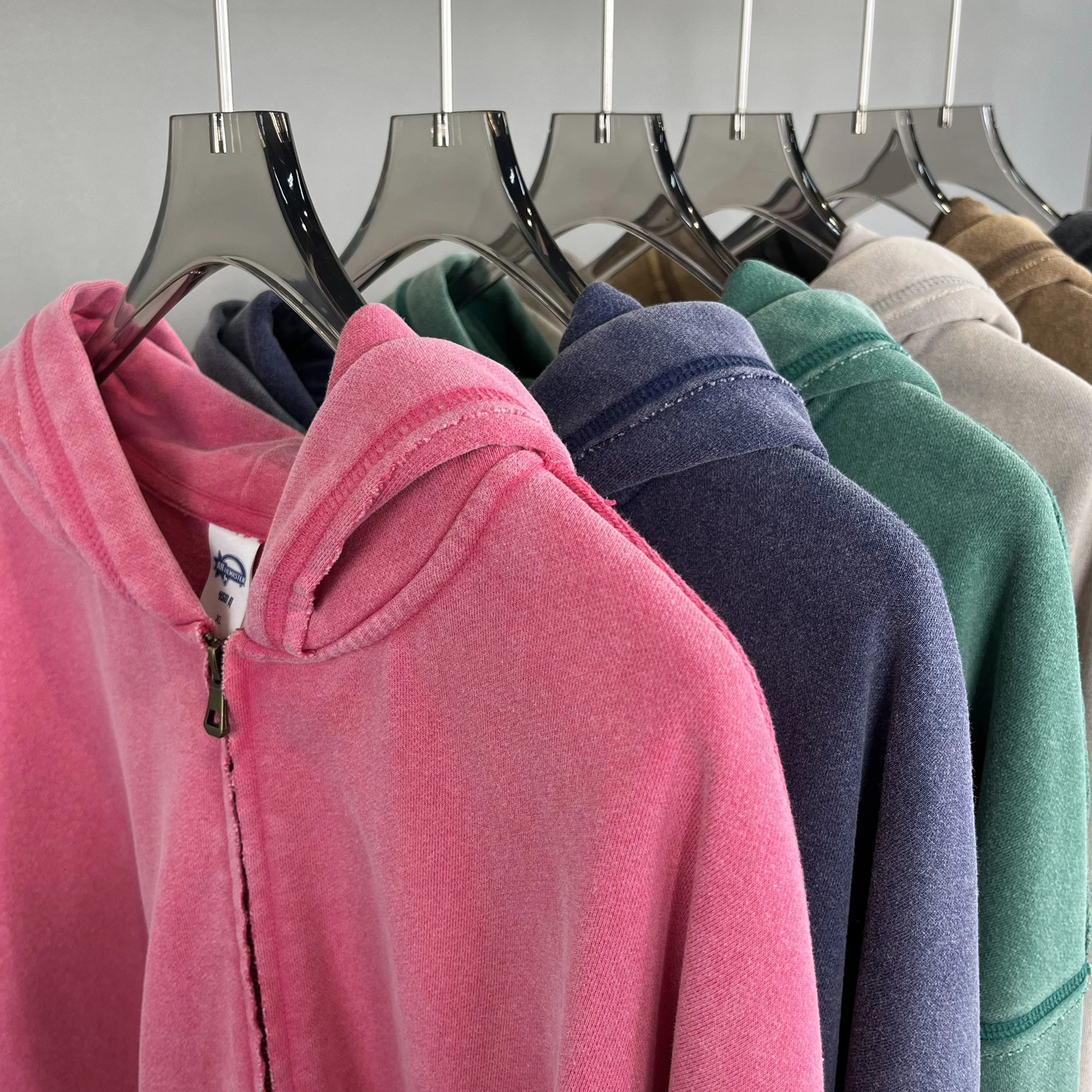 Hoodies For Men Women Vintage Wash Hoodie Streetwear Hooded Sweatshirts Mens Clothing looserimmed doublezippered hoodie 241021