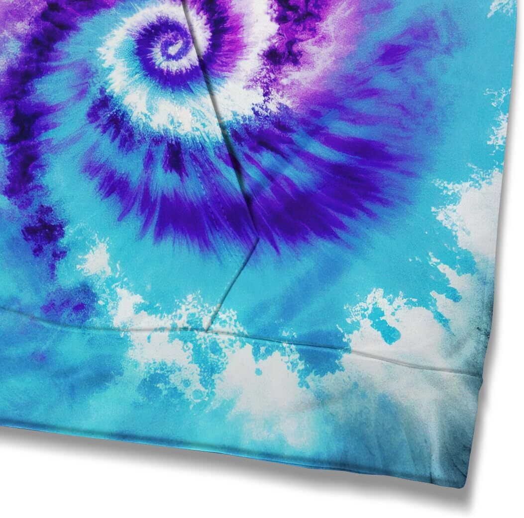 Hoodie for Mens Womens Unisex 3D Tie-Dye Graphic Hoody Hoodie Vintage Rainbow Pattern Pockets Long Sleeve Pullover Hoodies Graphic Hip hop Warmth