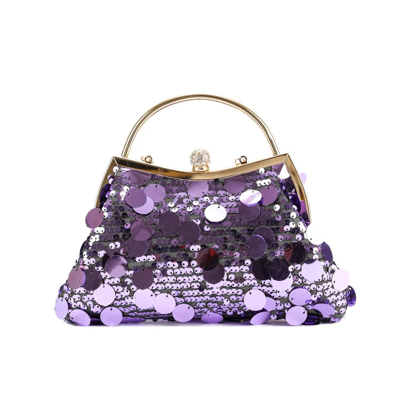 Womens evening clutch bag wedding golden clutch bag wallet chain shoulder bag mini party handbag with metal handle 241023