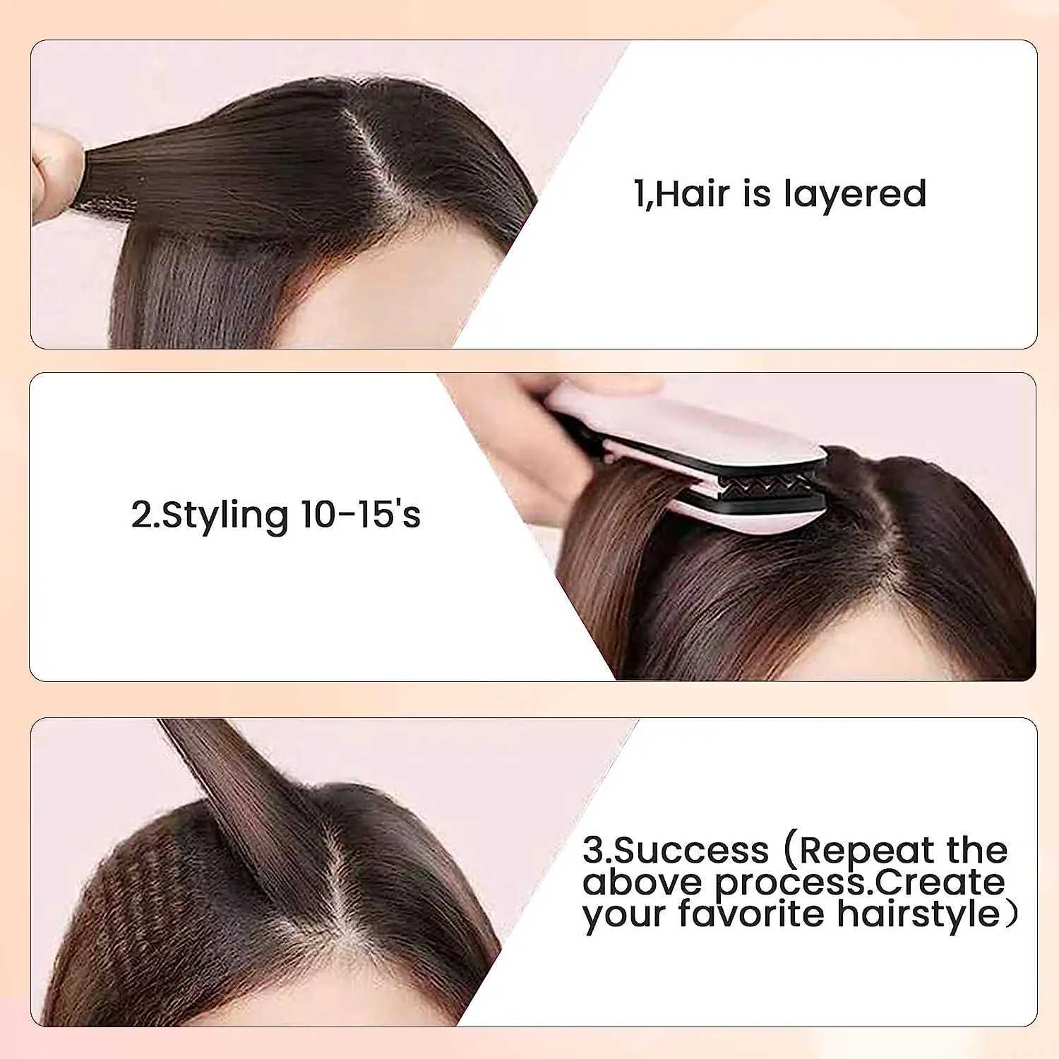 New Arrival Pink Ripple Hair Curling Iron 13 Adjustable Temperature LCD Display Hair Curling Iron for Fluffy Hair Tool Z241022