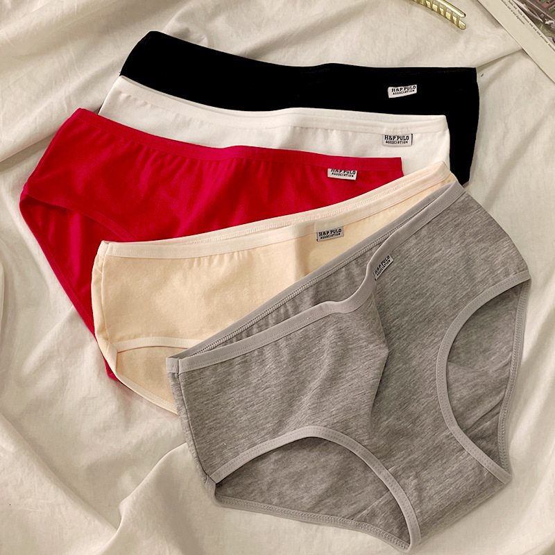 2025 New Designer Women s Solid Color Sports Underwear Soft Cotton Knitted Underwear fashion Elastic Underwear Women s Breathable Low Waist Underwear