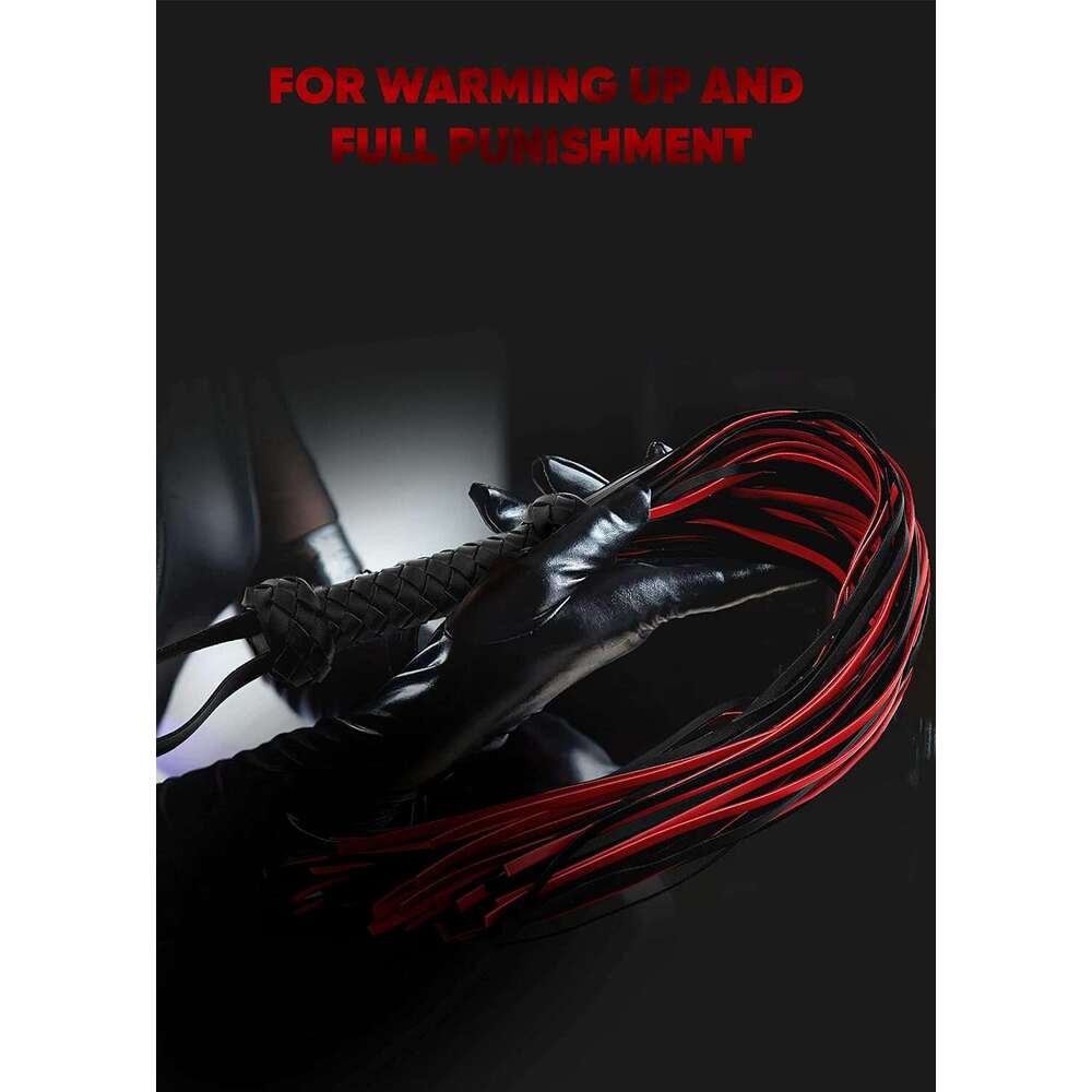 AOXVIA Whips Sex Flogger 30'' Paddle BDSM Adults Games Sex Paddle for Couples BDSM Whip Adults Sex Toys SM Flogger Spanking Sex