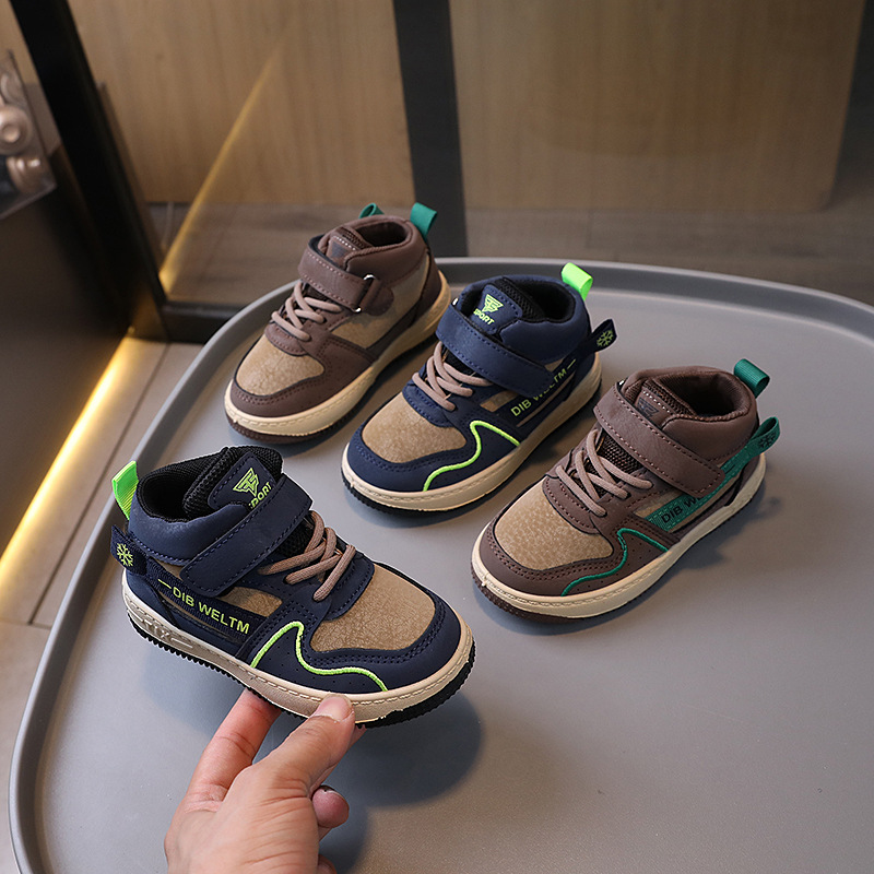 Athletic Outdoor Basketball Shoes for Kids Running Sneakers Girls Boys Children Light Weight Shoes Littlesprouts Enfant Non-slip Toddler Shoes Sizes 2