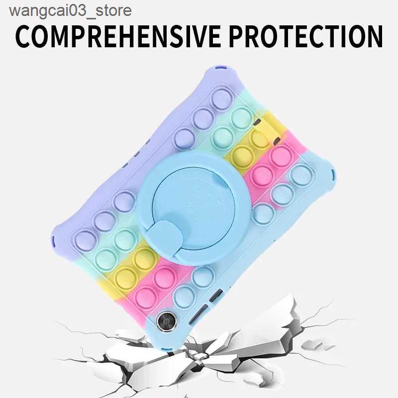 Strollers# Case For Lenovo Tab M10 3rd Gen TB328FU Kids Cover 360 Rotating Stand Tablet Funda Lenovo Tab M10 Plus 10.6 TB-125F TB-128F Capa L240910