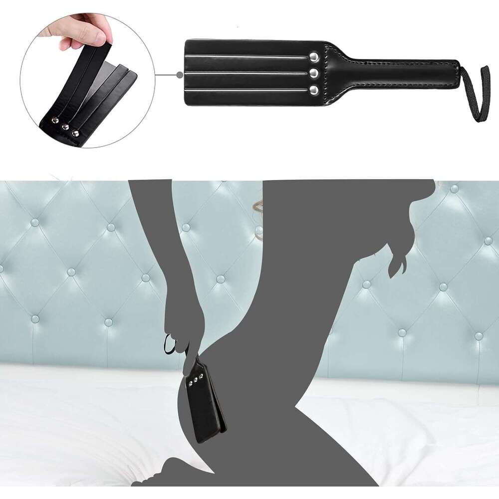 UTIMI Bondage for Sex 11 Pcs BDSM Leather Bondage Sets Restraint Kits for Women and Couples