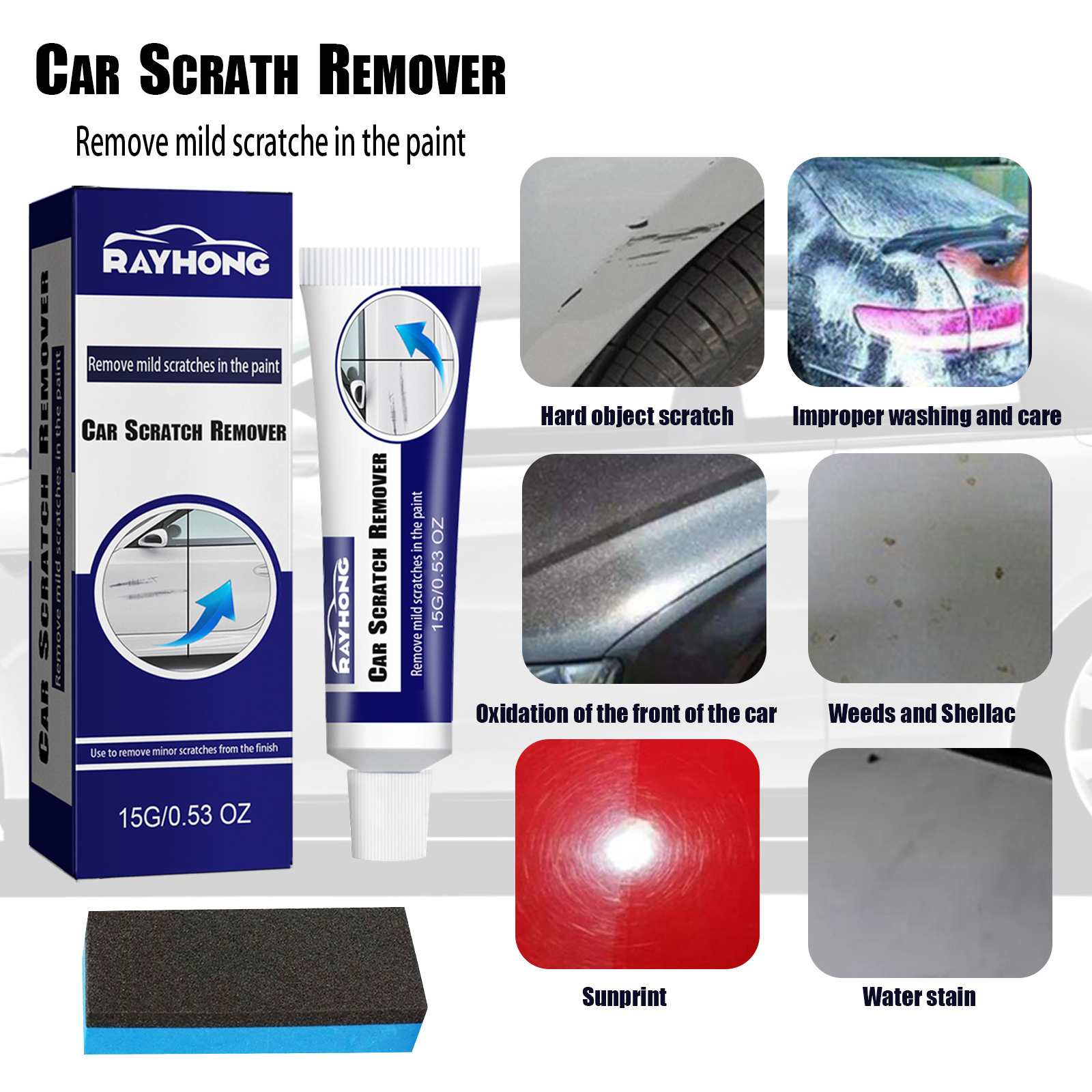 US Stock Efficient Rayhong Vehicle Scratch Restoration Toolset for Smooth Surface Renewal