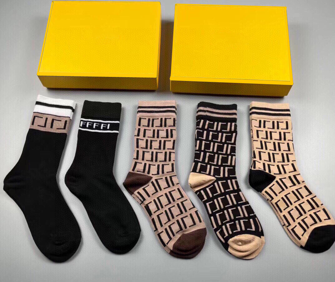 Mens socks for men designer socks fashion women wen socks high quality letter breathable Cotton wholesale calzino jogging basketball football sports sock