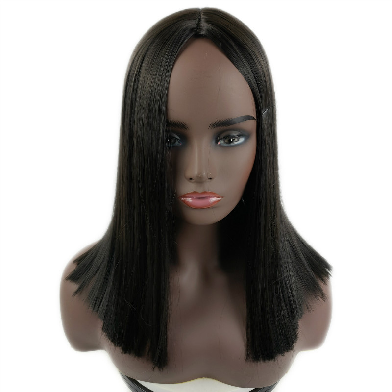 African wig for women with long straight hair and collarbone hair wigs human hair