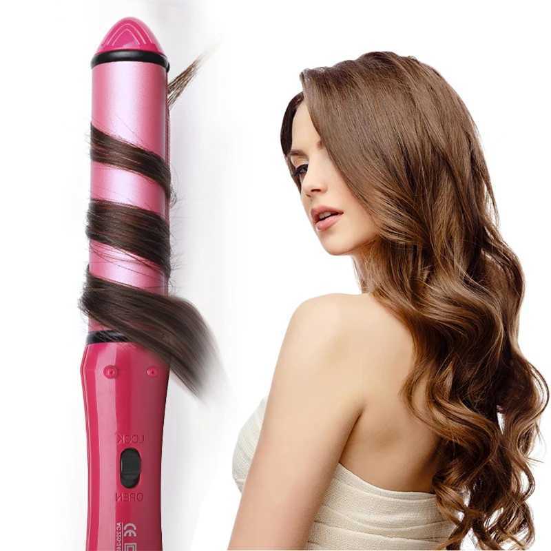 New Arrival JINDING 2-in-1 hair straightener ceramic flat iron hair straightener hair care and styling tool 110-220V Z241022
