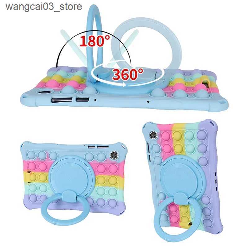 Strollers# Case For Lenovo Tab M10 3rd Gen TB328FU Kids Cover 360 Rotating Stand Tablet Funda Lenovo Tab M10 Plus 10.6 TB-125F TB-128F Capa L240910