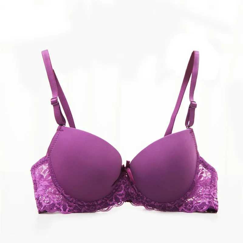 2017 New Women Sexy Lace Seamless 3/4 Cup Push Up Bra Adjustable Girls port Bra Size 34A-36BX241022
