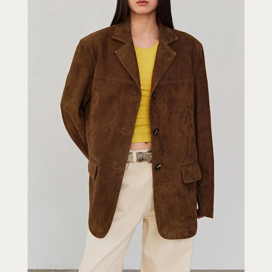 Natural Lambskin womens leather jacket 100% sheepskin coat long sleeves H928 241023