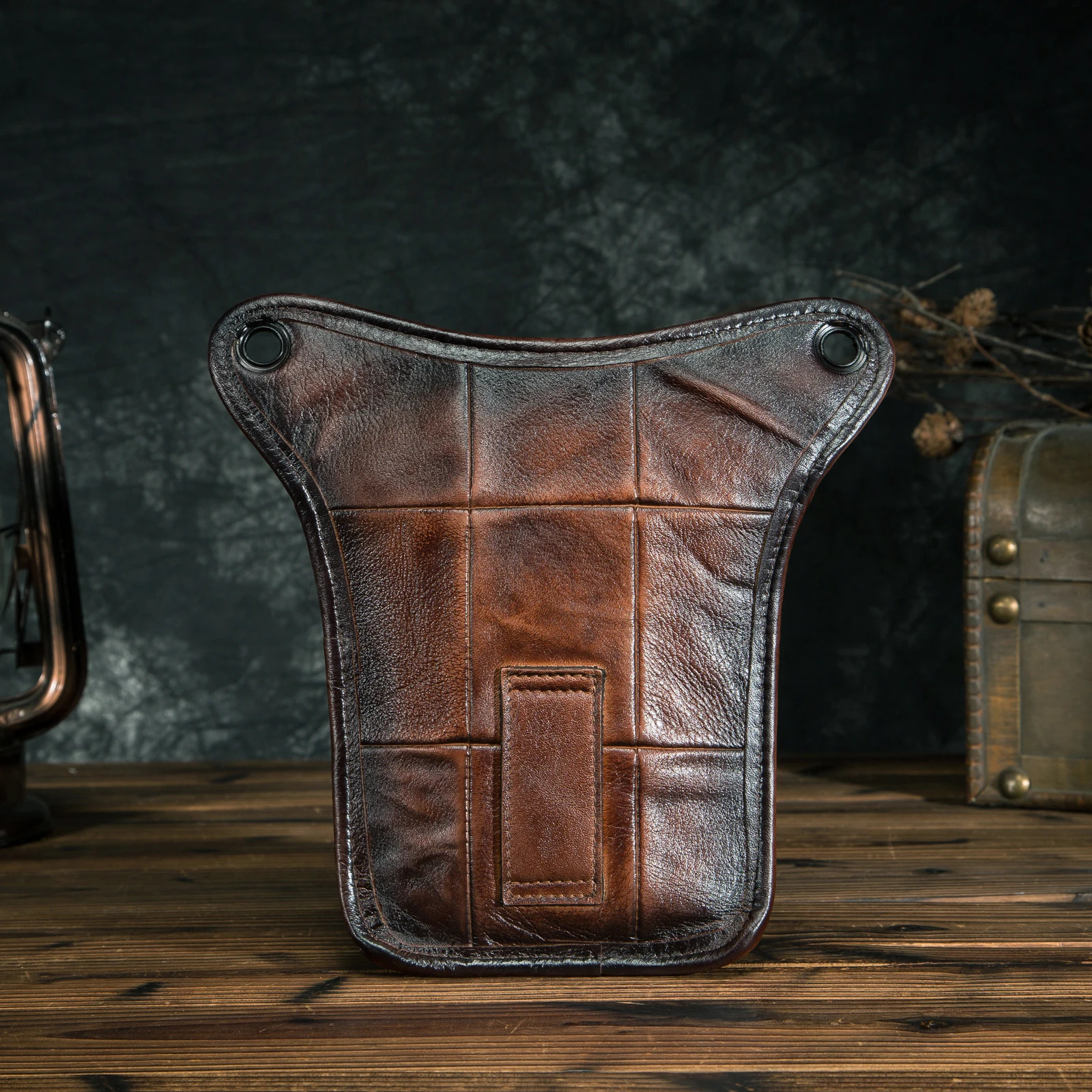 Thick Crazy Horse Skin Mens Casual Coffee Classic Shoulder Strap Sling Bag Fashion Travel Fanny Waist Bag Leg Bag 211-5 241023