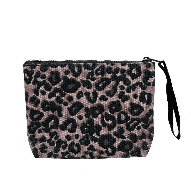 SAINT BARTH Autumn Winter New Women's European And American Clutch Bag leopard Print Canvas Diving Handbag