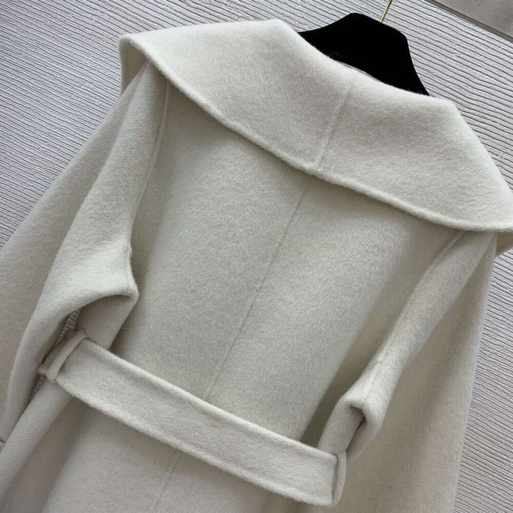 2024 New High Quality Double-Sided Cashmere Waist Slimming Sheep Wool Coat 966