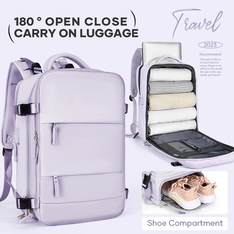 Female travel backpack carry on backpack TSA approved laptop flight backpack university nurse bag leisure day bag 241023