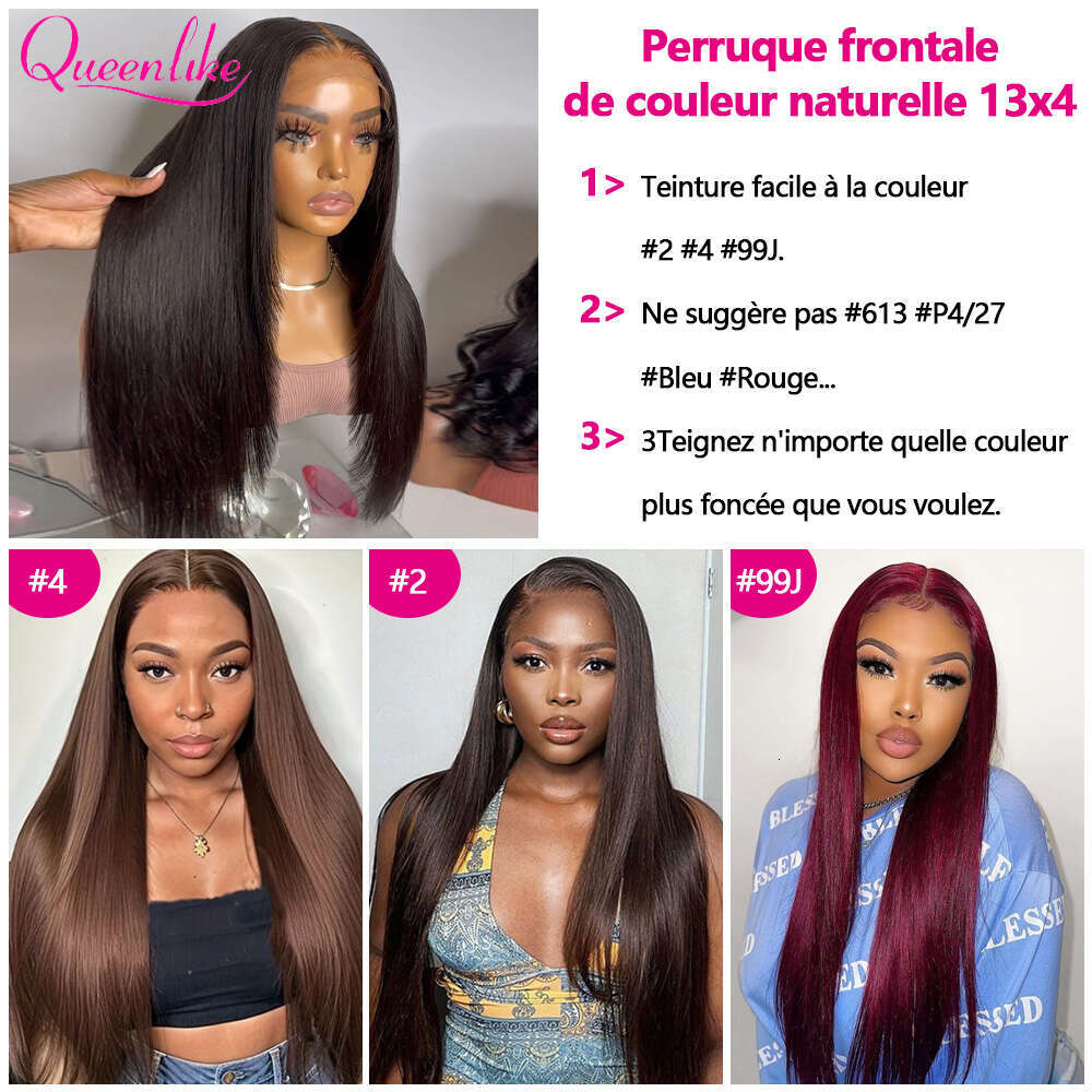 Choice 30Inch 13x4 Straight Lace Frontal Cheap on Clearance Pre Plucked 180% Human Hair Wigs for Women Queenlike