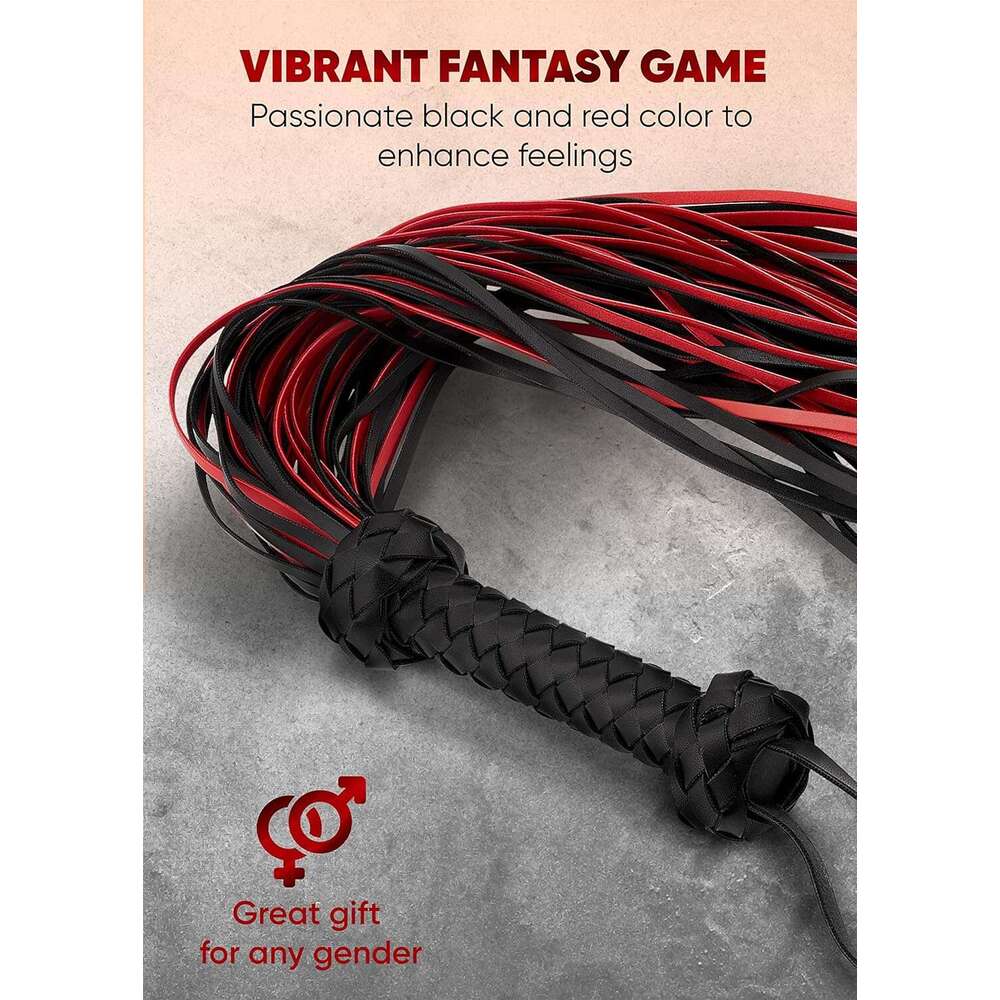 AOXVIA Whips Sex Flogger 30'' Paddle BDSM Adults Games Sex Paddle for Couples BDSM Whip Adults Sex Toys SM Flogger Spanking Sex