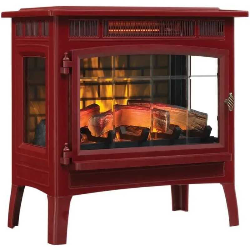 Home Heaters duraflame Freestanding Electric Fireplace Stove Heater with 3D Flame Effect for 1000 Sq. Ft. Cinnamon S2410224