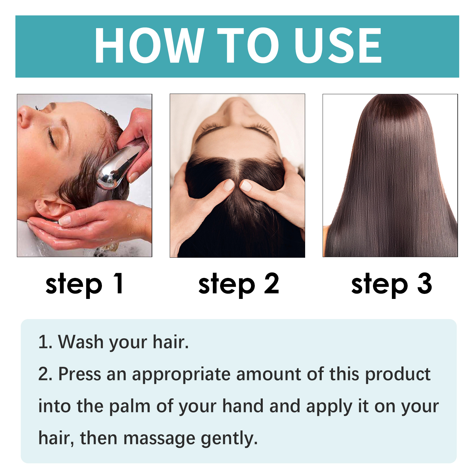 US stock EELHOE Hair Straightening Mousse Smooth Hair Care to Smooth frizz Split Repair damaged hair Care Cream