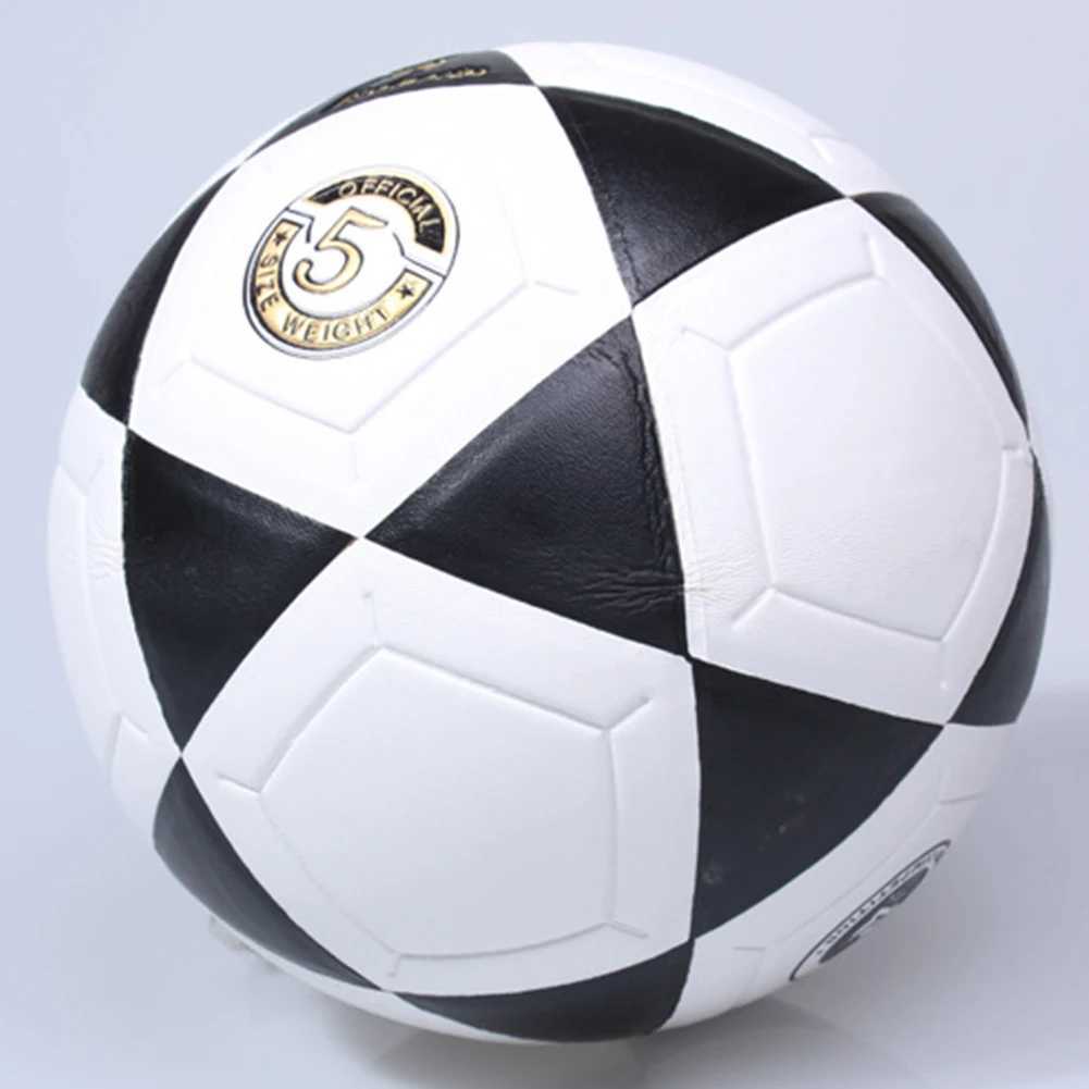 Size 5 Soccer Ball Youth Soccer Ball Machine Stitched School Competition Football Black Triang Print for Outdoor SportsXJ241023