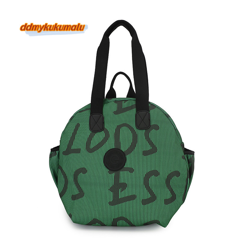 2024 New Double Backpack, Student School Junior High School, Male and Female Same Style, Single Shoulder Multi functional Cloth Bag, Handheld #36 kuku