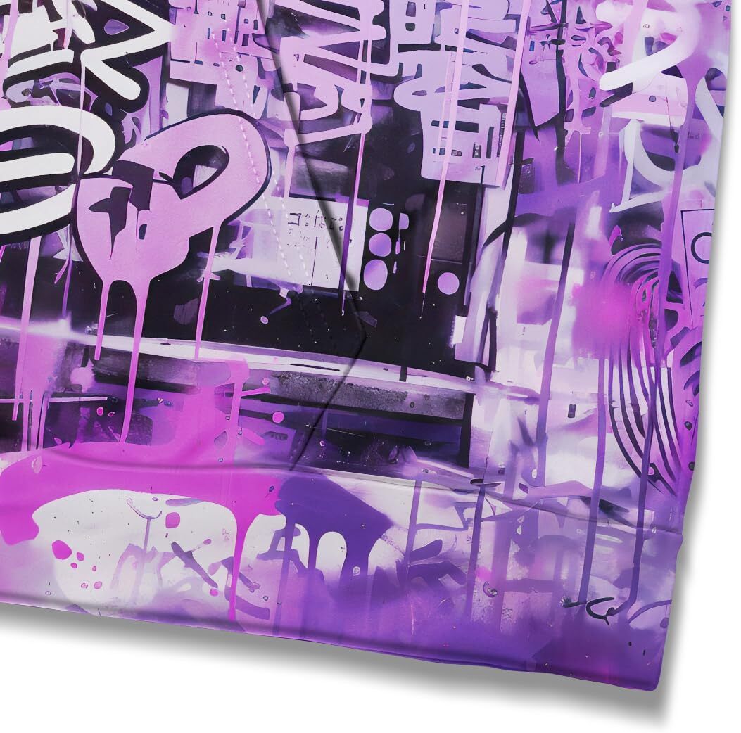 Hoodie for Mens Womens Colorful Letter Floral Print Graffiti Art Hoodie Novelty Color Street Graphic Hooded Sweatshirts Pullover Graphic Trendy Warmth